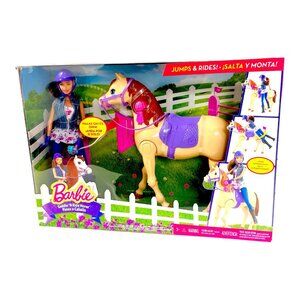 Barbie Saddle 'N Ride Horse and Teresa Doll Discontinued 2014 Toys For Girls 3+